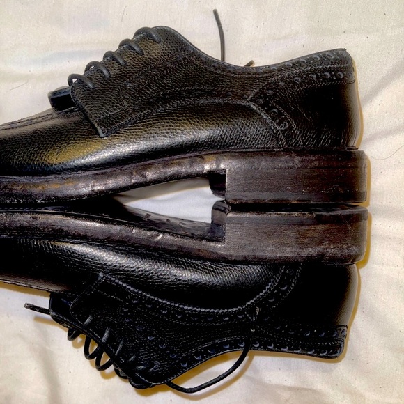 Burberry Black Leather Men's Dress Shoes NWOT - Picture 3 of 16
